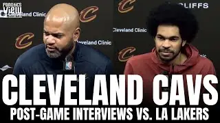 Jarrett Allen & JB Bickerstaff React to Cavs Facing LeBron James, Donovan Mitchell's Performance