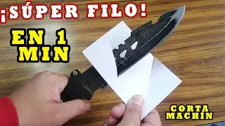 &iexcl;SUPER FILO! Afila tu cuchillo en Menos de 1 minuto &ndash; &iexcl;Es real! TUTORIAL - YMX  superivencia