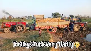 2 MF 385 Struggle Very Hard to Pull Stuck Trolley