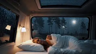 Rain on Car Windows 🌧️ Gentle Piano Music for Deep Sleep