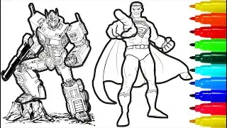 Transformer Superman Coloring Pages