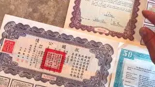 1913-1938 Chinese Gold Backed Bonds Explained, China Debt Not Paid Off.
