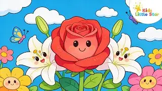 Learn Flower Names for Kids🌸 | Beautiful Flowers with Pictures | Kids Little Star 🌟