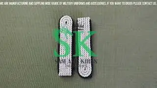 German Allgemeine SS Shoulder Boards, Hand Work Bullion Wire Epaulet, German Security Shoulder Board