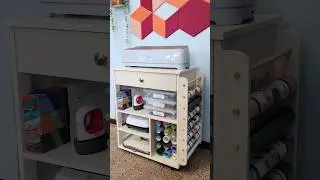 Organize your Cricut, materials, accessories, tools and more with this cart #cricutcart #organize
