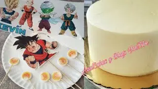 Pastel DRAGON BALL Z Poniendo Decoraciónes En Fondat