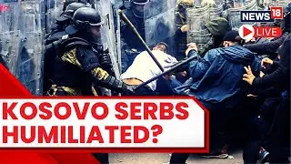 Ethnic Serb Protesters Clash With KFOR Troops In Northern Kosovo | Kosovo Serbia Conflict 2023 Live