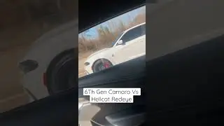 6TH GEN CAMARO SS VS HELLCAT REDEYE CHARGER - ROLL RACE
