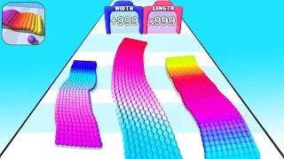 📌Satisfying Mobile Game: Canvas Run, Giant Rush, Pop Us, Number Masters, AZ Run, Marble Run...