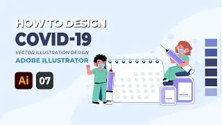 How to make vector tracing of Covid-19 Vaccine flat design | Tips and tricks