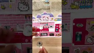 ASMR Hello Kitty Kitchen play set mini oven dimsum #asmrroleplay #asmrsounds