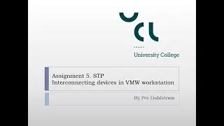 Ass5 Part 6: Interconnecting switches and PCs in VMWW