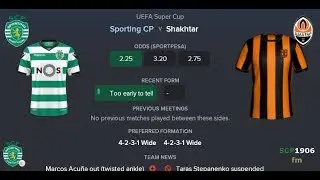 #120 19-20 UEFA Super Cup - Final, SPORTING vs Shakhtar