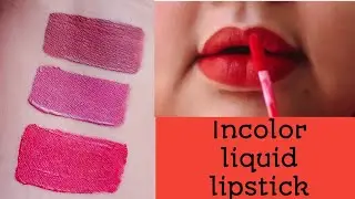 Incolor liquid lipstick swatches l exposed by incolor lipstick ll Irisha Creation