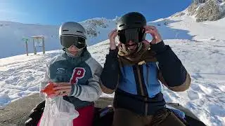 Un día esquiando