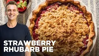 Roasted Strawberry Rhubarb Pie