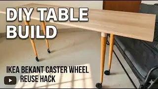 IKEA bekant castor hack table under 90 dollars | untold-stories-here