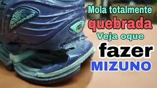 Como recuperar tênis MIZUNO. Vídeo feio na Sapataria Silva Br, a pedido do cliente.