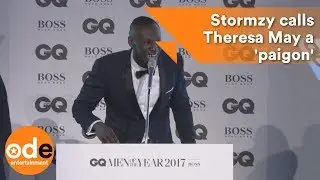 GQ Awards 2017: Stormzy calls Theresa May a 'paigon'