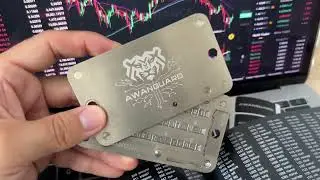 AWANGUARD Premiere - Seed Storage Backup_Crypto Wallet_Bitcoin Steel Wallet_Seed Phrase Metallplatte