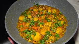 Quick and Easy Frozen Mix Vegetable | Tasty frozen Vegetable recipe | Aloo Matar Gajar Mix recipe 