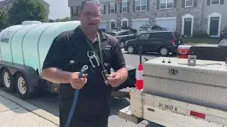 Softwash hose in field repair