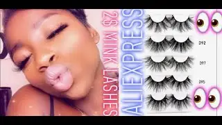 !!CHEAP!! 2$ ALIEXPRESS MINK LASHES | 25MM