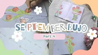 September Bujo🌷Part 4 || Bullet Journal || September || Tulips #bujo #journaling #september 