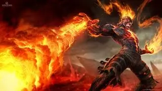 WoW WoD 6.1.2 Fire mage burst single and aoe  first 40sec!! PVE