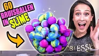 60 BRUISBALLEN MIXEN IN GIGANTISCH SLIJM! || Slime Sunday