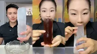 Slushy Soft Ice Eating asmr 🧊😋 Have to watch this amazing video full!!