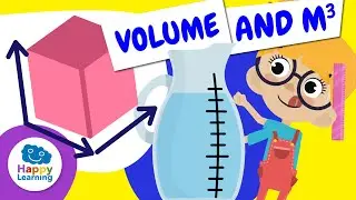 📦📏 VOLUME and the CUBIC METER | Educational Videos for Children | @HappyLearningENG