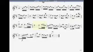 Bach, Johann Sebastian - Suite No.2 in B Minor - X. Badinerie (notes)