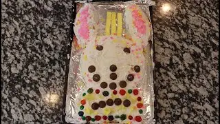 Cooking with Arya - Easter Bunny Cake