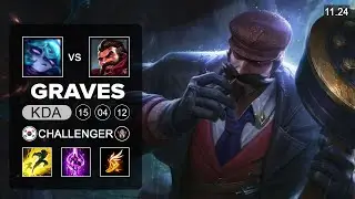 Graves Mid vs Vex - KR Challenger - PreSeason12 Patch 11.24