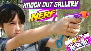 Nerf Rebelle Knock Out Gallery Set with Robert-Andre!