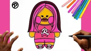Como desenhar um paper duck da emilly vick passo a passo