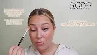 How To Apply Eyeshadow: Large Fluffy Blending Brush.