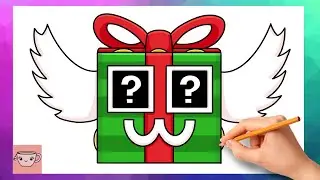 Как нарисовать рождественский праздничный счастливый блок | Украсть мозголома | Урок рисования