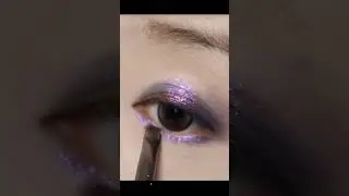 Cosmic Violet Glow | Dreamy Purple Eye Makeup Tutorial 💜🌌 #shorts
