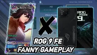 ROG PHONE 9 FE FANNY GAMEPLAY!!! BANTAI DARKSISTEM JADI LEBIH EASY