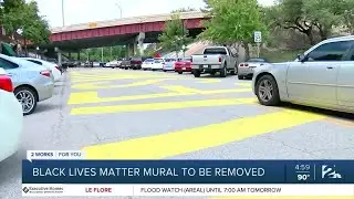 Black Lives Matter mural to be removed