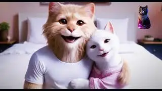 Dramatic story of cats #kucing #kucinglucu #cats #catsAI #cute #meow #storycat