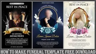 How To Make Funeral Template || Nitesh GFX ||