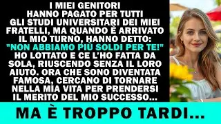 Hanno pagato l’università a tutti, tranne che a me. Ora il mio nome è ovunque.