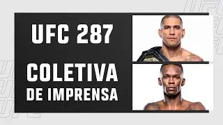 Coletiva de Imprensa e encaradas - UFC 287: Pereira x Adesanya 2 | #UFCnaBand