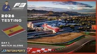 🔴 F3 | 2026 | Pre-Season Testing | #BarcelonaTest | Day 1 Watch-Along