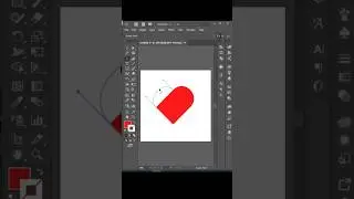 how to create love illustration in Adobe illustrator #graphicdesign #graphics #illustrator #shorts