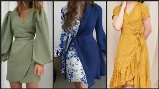 Latest Trendy Wrap Short Dress Ideas For Fashionable Girls