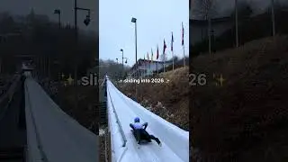 Sliding into the new year 2026 #ibsfsliding #winterolympics #wintergames #formula1